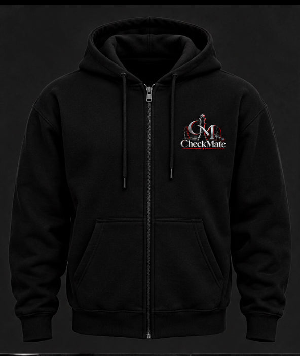 Zip-Up Black Hoodie